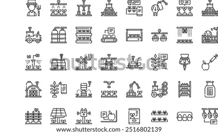 Smart farm icons High-Quality Vector Icons Collection with Editable Stroke. Ideal for Professional and Creative Projects.