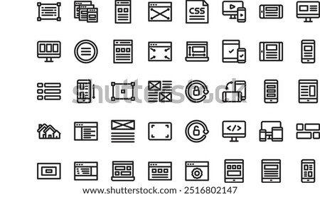 Responsive design icons High-Quality Vector Icons Collection with Editable Stroke. Ideal for Professional and Creative Projects.