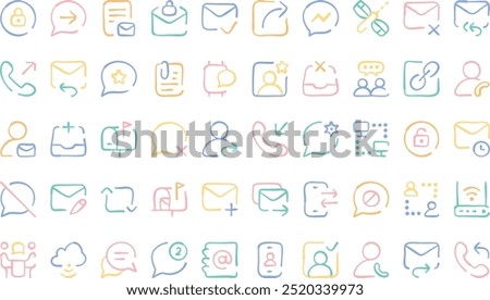 Communication icons High-Quality Vector Icons Collection with Editable Stroke. Ideal for Professional and Creative Projects.