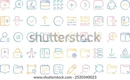 Ui ux interface icons High-Quality Vector Icons Collection with Editable Stroke. Ideal for Professional and Creative Projects.