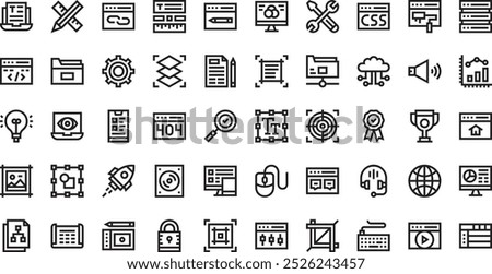 Web design icons High-Quality Vector Icons Collection with Editable Stroke. Ideal for Professional and Creative Projects.