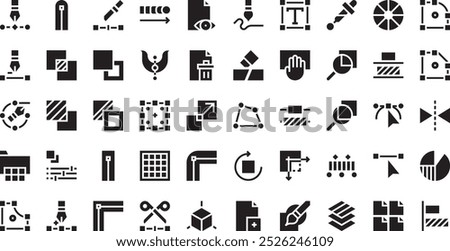 Vector edition icons High-Quality Vector Icons Collection with Editable Stroke. Ideal for Professional and Creative Projects.