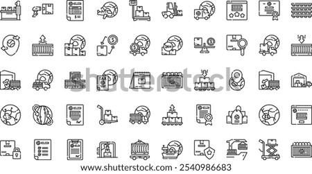 Importing and exporting icons High-Quality Vector Icons Collection with Editable Stroke. Ideal for Professional and Creative Projects.