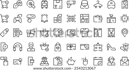 Cyber monday icons High-Quality Vector Icons Collection with Editable Stroke. Ideal for Professional and Creative Projects.