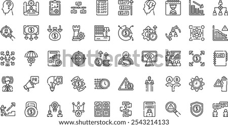 Crisis management icons High-Quality Vector Icons Collection with Editable Stroke. Ideal for Professional and Creative Projects.