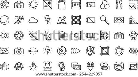 Camera interface icon High-Quality Vector Icons Collection with Editable Stroke. Ideal for Professional and Creative Projects.