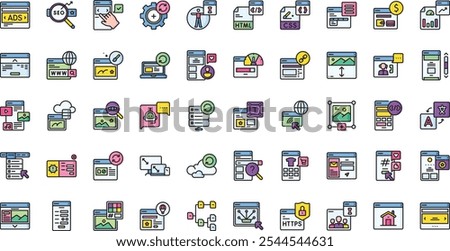 Websiteselements icons High-Quality Vector Icons Collection with Editable Stroke. Ideal for Professional and Creative Projects.