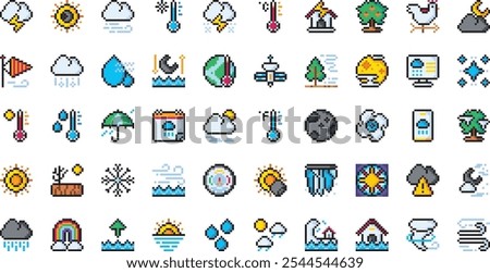 Weather icons High-Quality Vector Icons Collection with Editable Stroke. Ideal for Professional and Creative Projects.