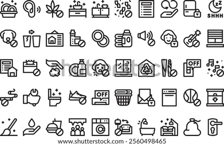 House rules icons High-Quality Vector Icons Collection with Editable Stroke. Ideal for Professional and Creative Projects.