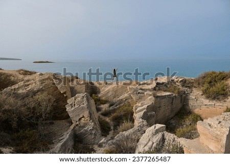 Similar – Foto Bild Steiniges Ufer bei ruhigem See