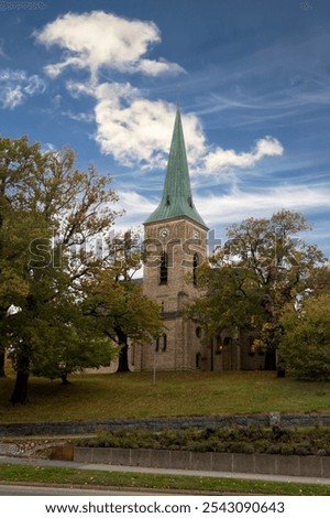 Similar – Image, Stock Photo Old church against blue sky