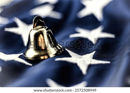 Similar – Image, Stock Photo Embroidered stars of American flag blue canton