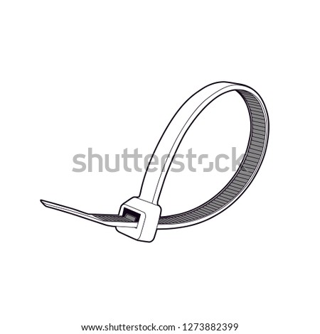 Professional Releasable Cable Tie Vector isolated on clear background.

Perfect for a simple/sleek look in any Graphic design, instructions, logos, promotional material, web and more!
