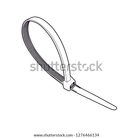 Professional Cable tie Vector / Line Drawing.
Ideal for packaging design, graphic design and web design. Clean modern simple look.
Cable Tie, Zip Tie, Vector.