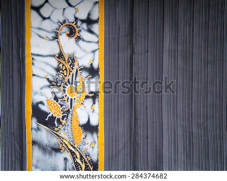 Beautiful batik patterns and vertical line batik pattern background