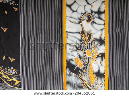 Beautiful batik patterns and vertical line batik pattern background