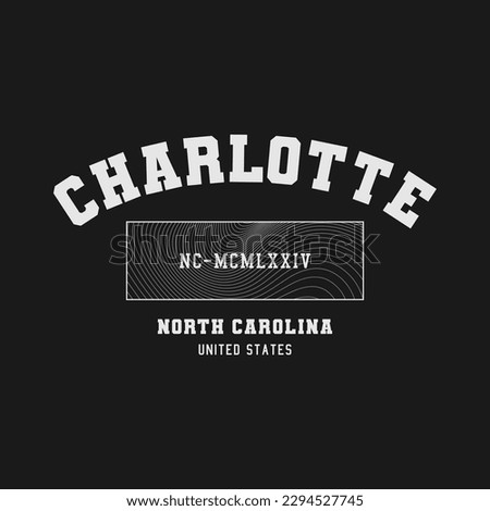 charlotte north carolina t shirt graphic design 