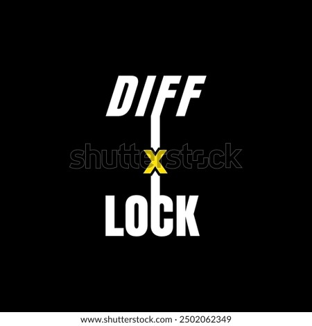 diff lock logo system,vector illustration