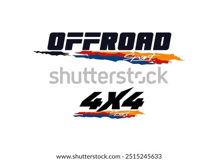 4x4 logo car graphic,off road design.  