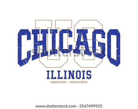 Chicago graphic design for t shirt, sweatshirt and other uses.