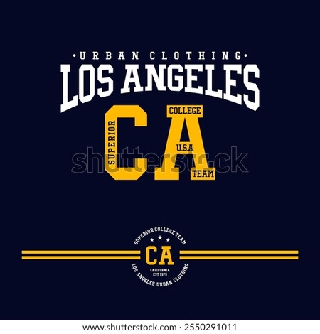  varsity california state ,los angeles west coast slogan print with grunge effect for graphic tee t shirt or sweatshirt hoodie.