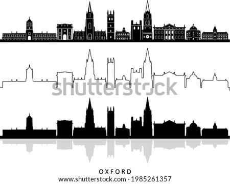 OXFORD England SKYLINE City Silhouette
