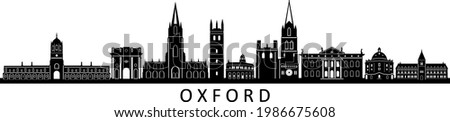 OXFORD England SKYLINE City Silhouette
