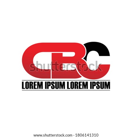 CBC letter monogram logo design vector