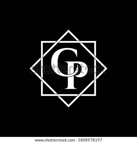 Letter CP luxury logo design vector