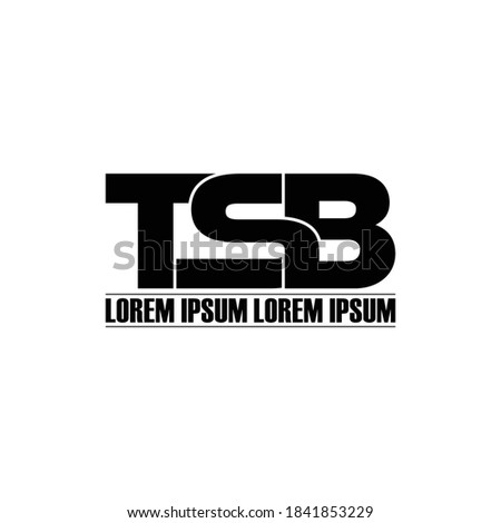 TSB letter monogram logo design vector