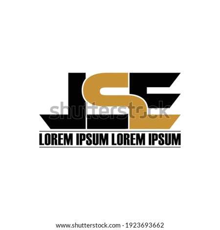 LSE letter monogram logo design vector