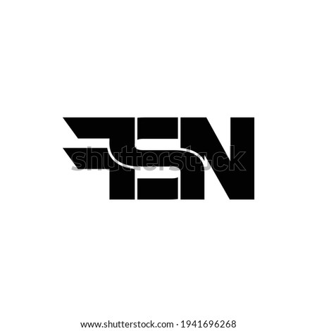 FSN letter monogram logo design vector