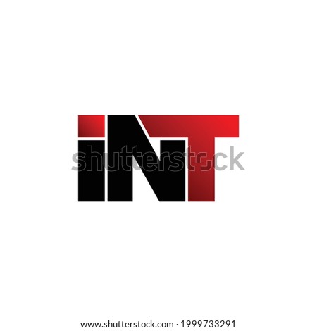 INT letter monogram logo design vector Imagine de stoc © 