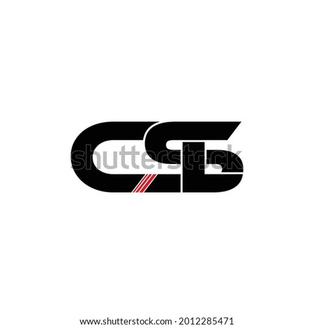 CSL letter monogram logo design vector