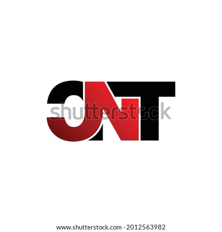 CNT letter monogram logo design vector