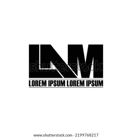 LAM letter monogram logo design vector