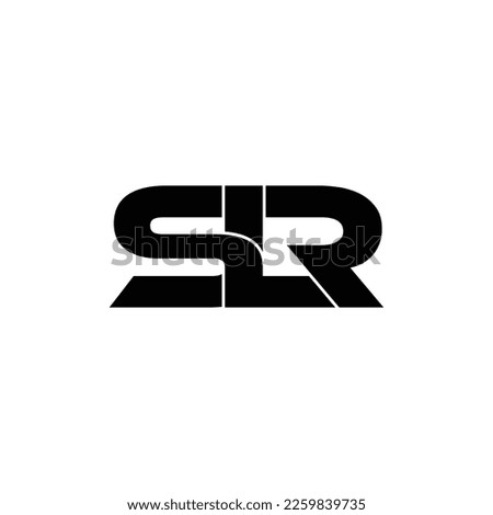 SLR letter monogram logo design vector