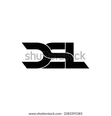 CSL letter monogram logo design vector