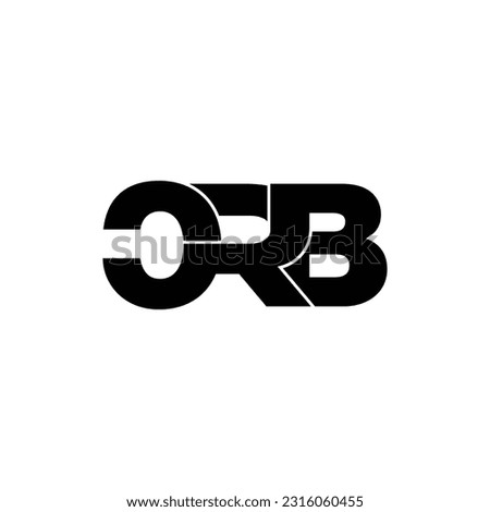 CRB letter monogram logo design vector
