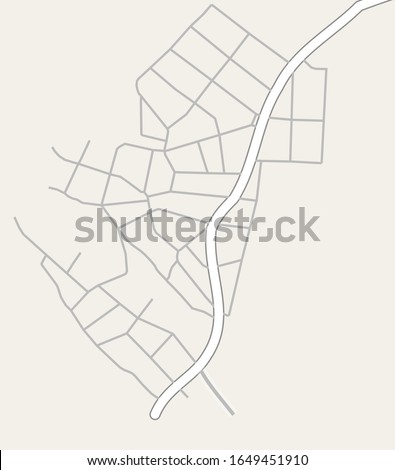 Example map - vector illustration. DLR and cross rail map design template. Underground and highway roads. City transportation complex grid. 