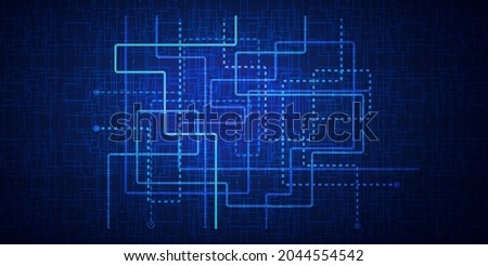 Low poly abstract subway tube map. City transportation vector grid scheme. Metro underground map. DLR and Crossrail map design template. Digital technical blueprint project.