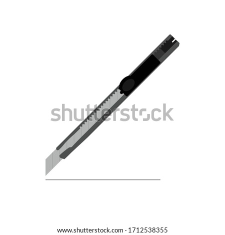 Office stationery knife. Cutter knife icon. cutter vector on White Background ストックフォト © 