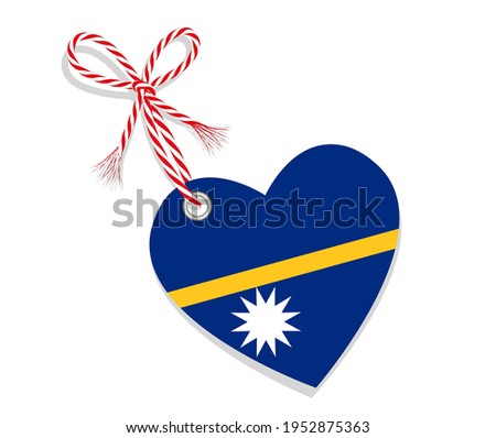 Flag as a heart 