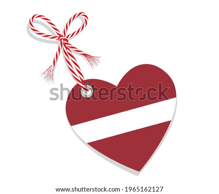 Flag as a heart 