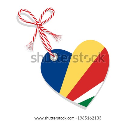 Flag as a heart 