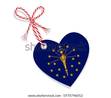Flag as a heart 