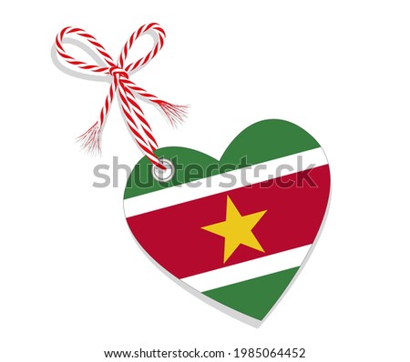 Flag as a heart 