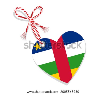 Flag as a heart 