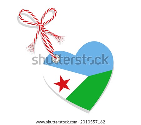 Flag as a heart 