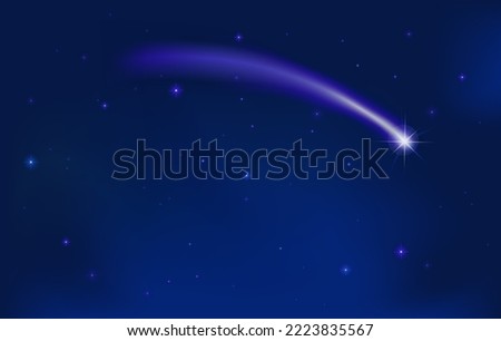Similar – Image, Stock Photo Brightly shining poinsettia in a window of a night. Traditional decor of Christmas time with the view of a lighted balcony.